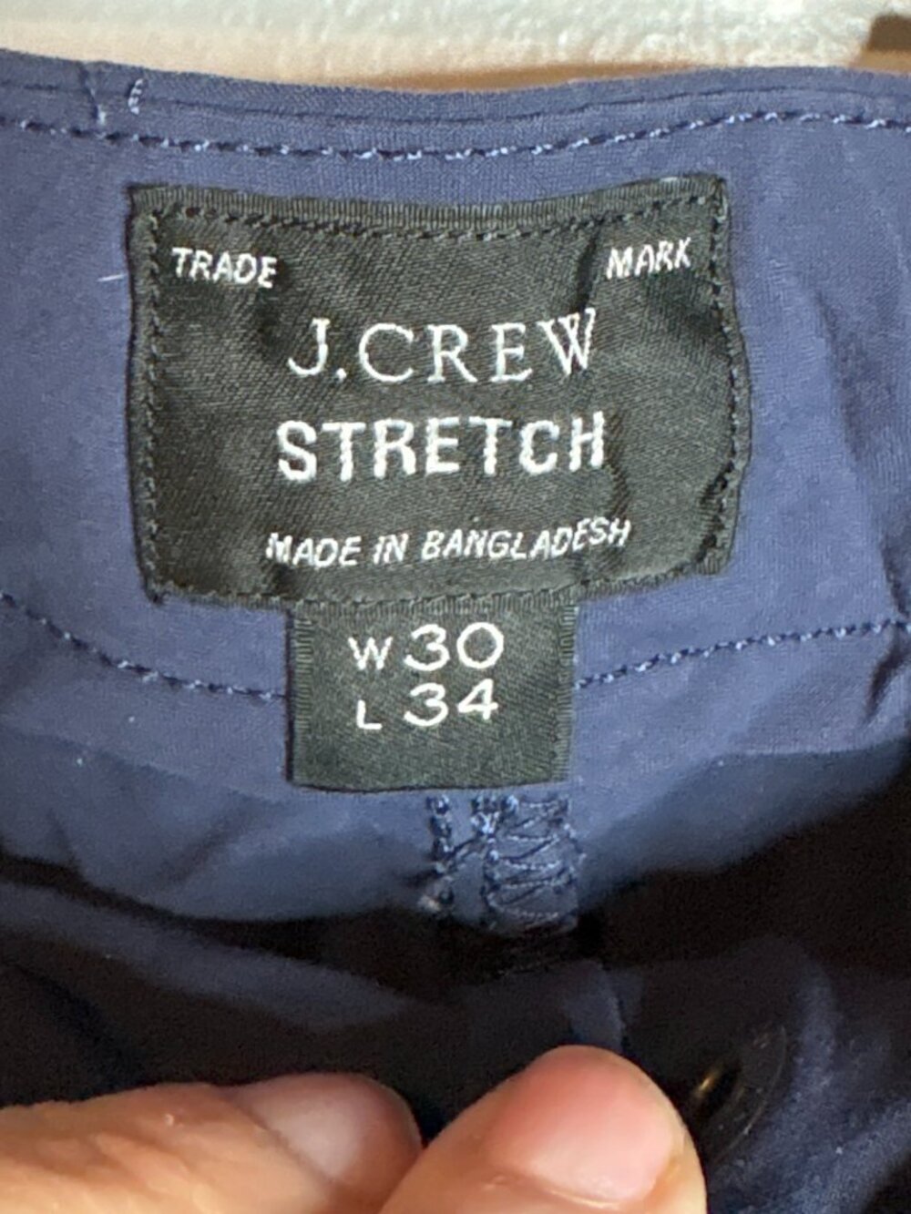 J. Crew Stretch 484 Slim navy blue pants - Picture 3 of 5